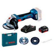 Акумуляторна кутова шліфмашина Bosch GWS 180-LI Professional, 1 акб GBA 18V 4 Ah і з/п GAL 18V-40 Акумуляторна кутова шліфмашина Bosch GWS 180-LI Professional, 1 акб GBA 18V 4 Ah і з/п GAL 18V-40